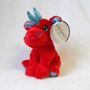 Winkeez Ryan the rhino red plush toy